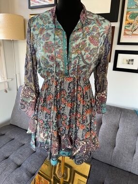 Stoned Immaculate Floral Paisley mini dress size S (?)